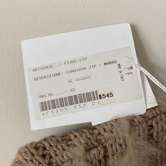 VINTAGE Paola Frani Zip Up Cardigan - Picture 6 of 6